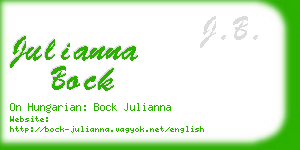 julianna bock business card